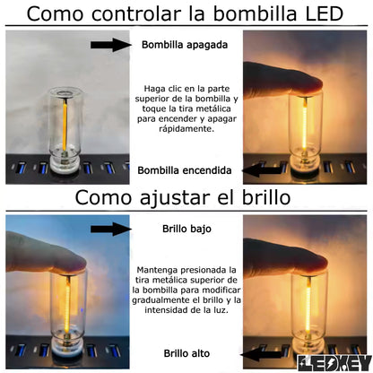 Luz LED con Control táctil USB